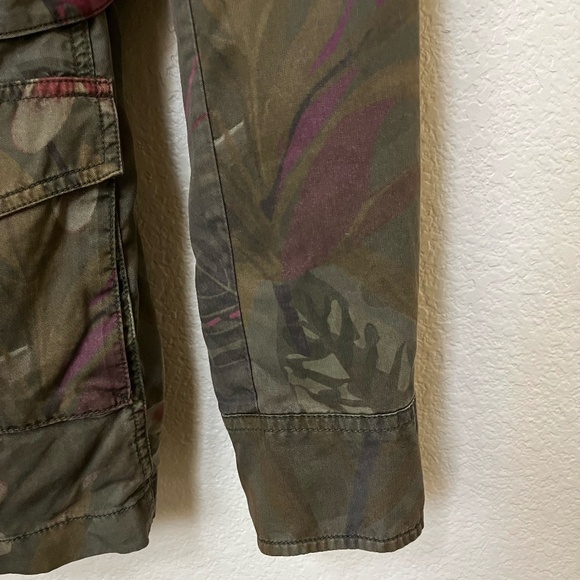 DESIGUAL | Camoasis Khaki Floral Parka Jacket SS21 Style 21SWEN13 | Size Medium - Picture 8 of 15